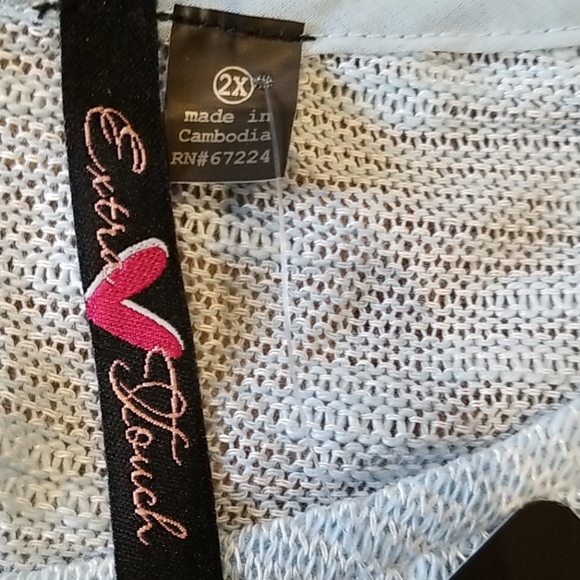 Long sleeve light blue top - Picture 4 of 6